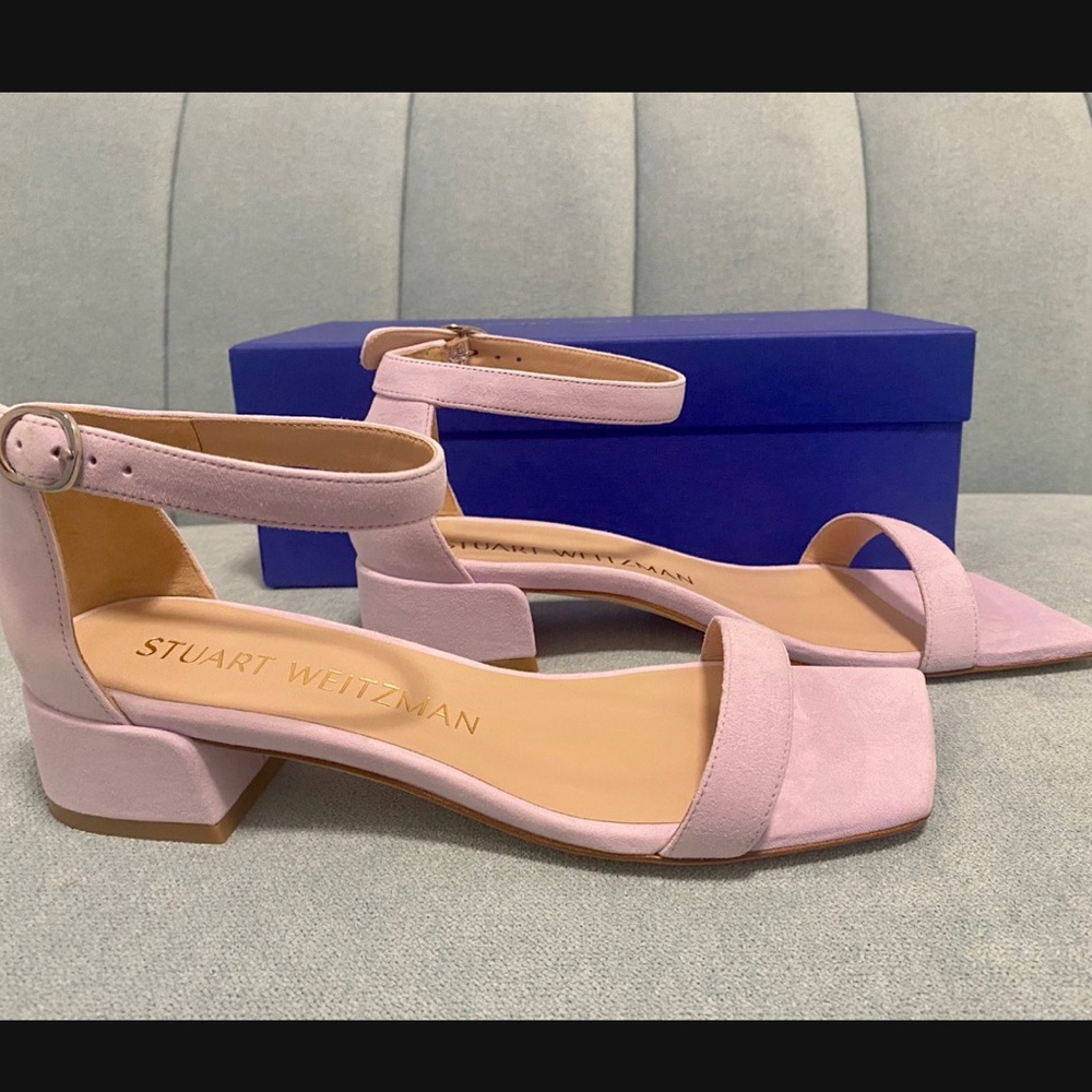 Stuart Weitzman Nudistjune Square heeled sandals